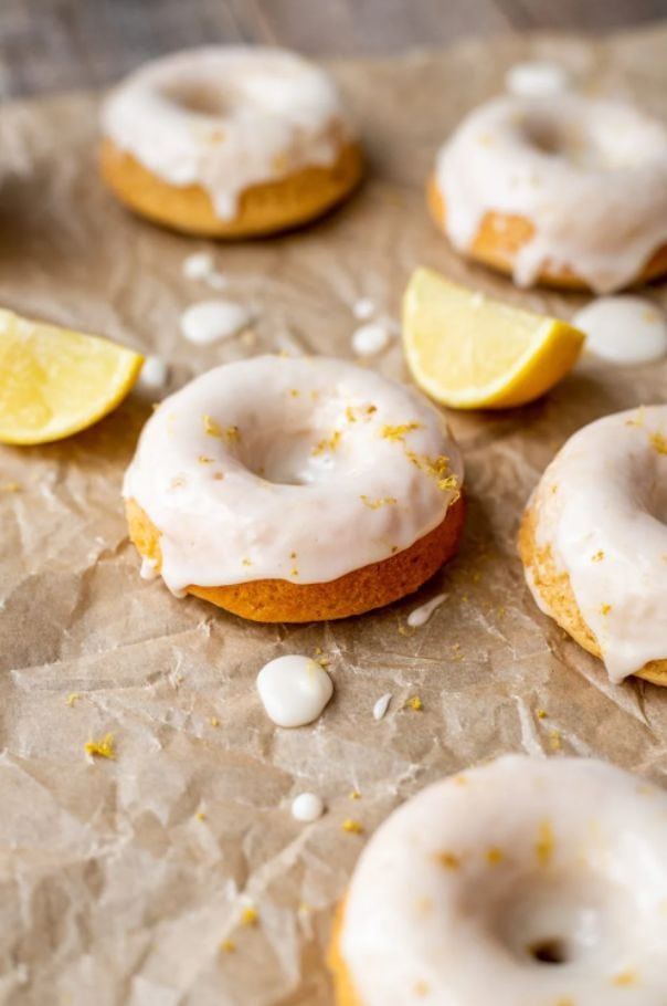 Gluten-Free Lemon Mochi Donuts