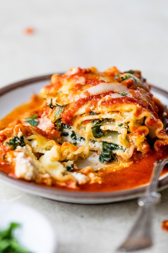 Spinach Artichoke Lasagna Roll-Ups