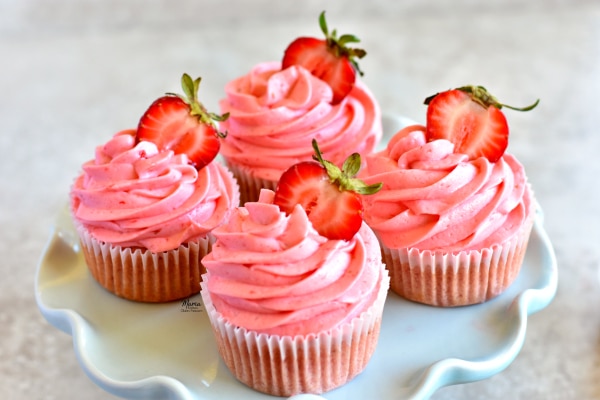 Strawberry Gluten-Free Cupcakes