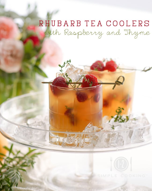 Rhubarb Tea Coolers