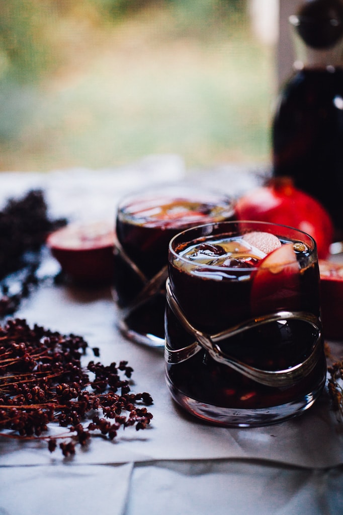 Sanguine Sangria with Apple and Pomegranate