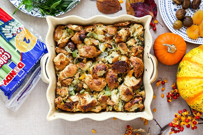 Fennel and Fresh Herb Stuffing with Chestnuts
