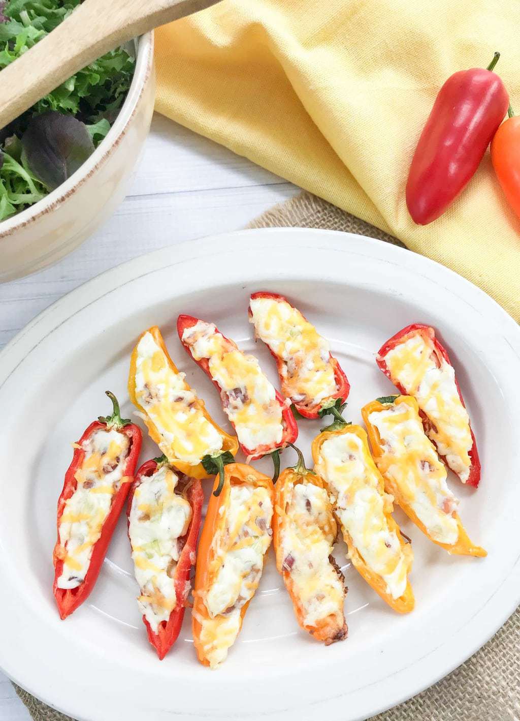 Cream Cheese Stuffed Peppers with Bacon