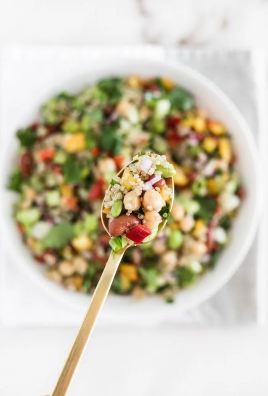Healthy Three Bean Quinoa Salad