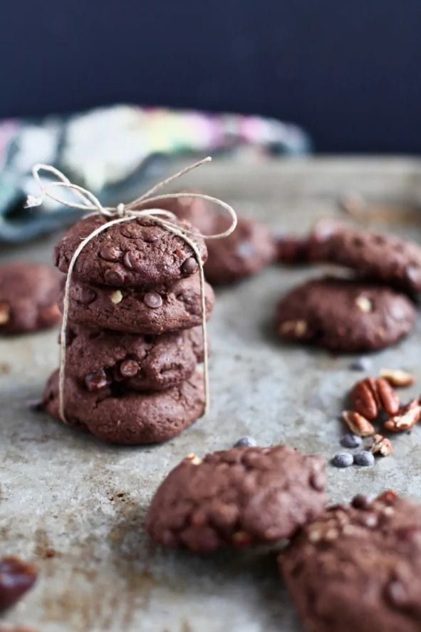Double Chocolate Chip and Pecan Cookies