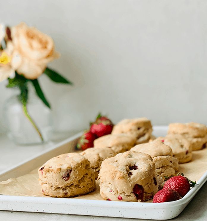 Strawberry Gluten-Free Biscuits