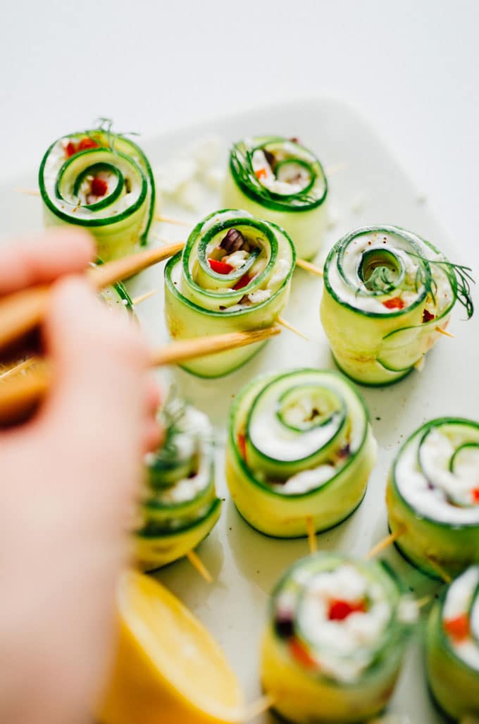 Greek Salad Sushi Rolls