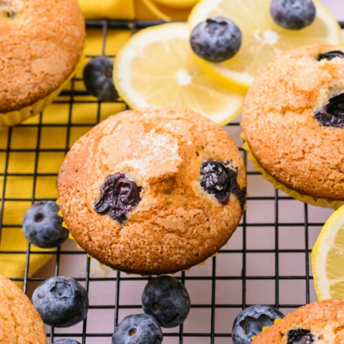 Lemon blueberry muffins 2