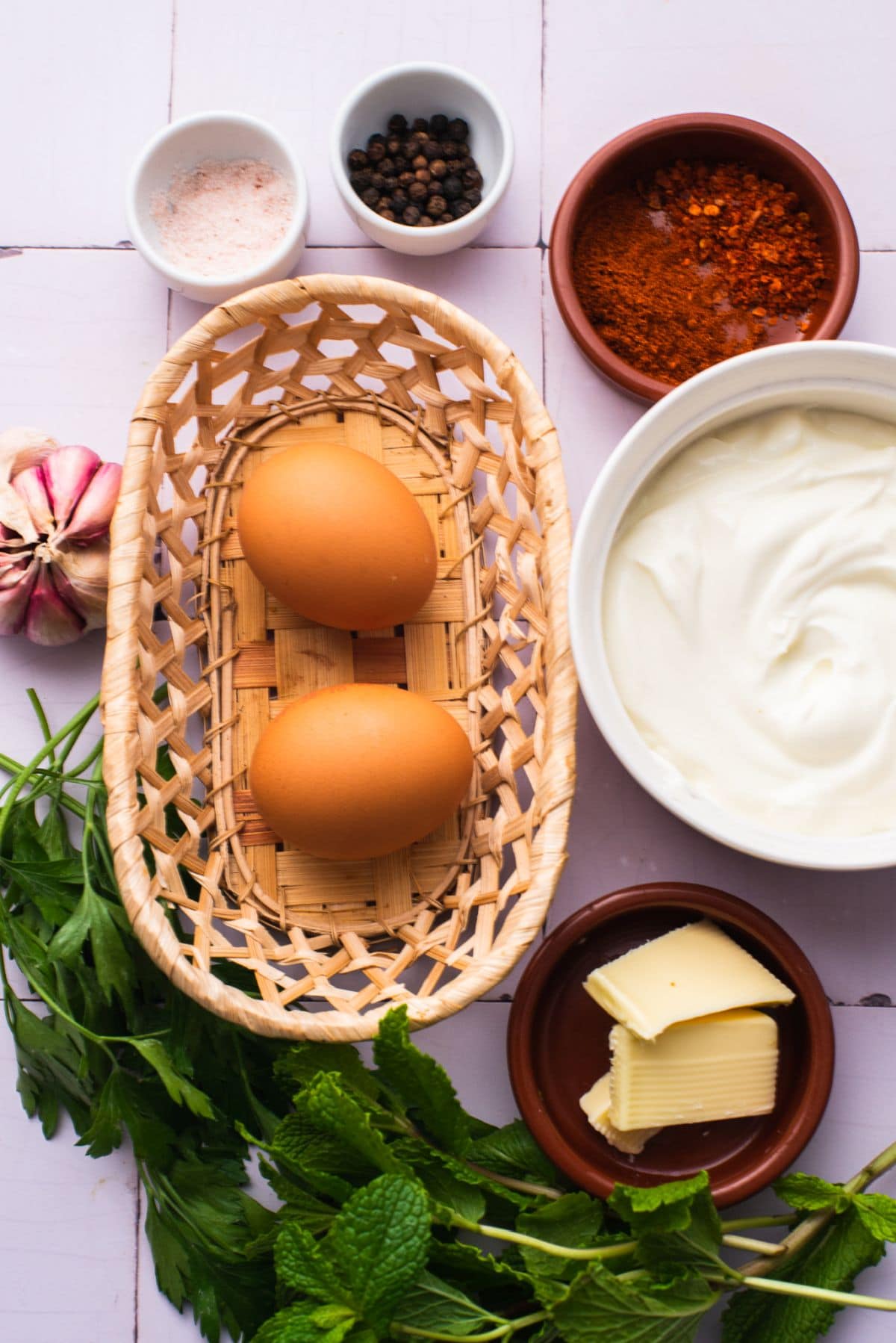 Turkish eggs ingredients