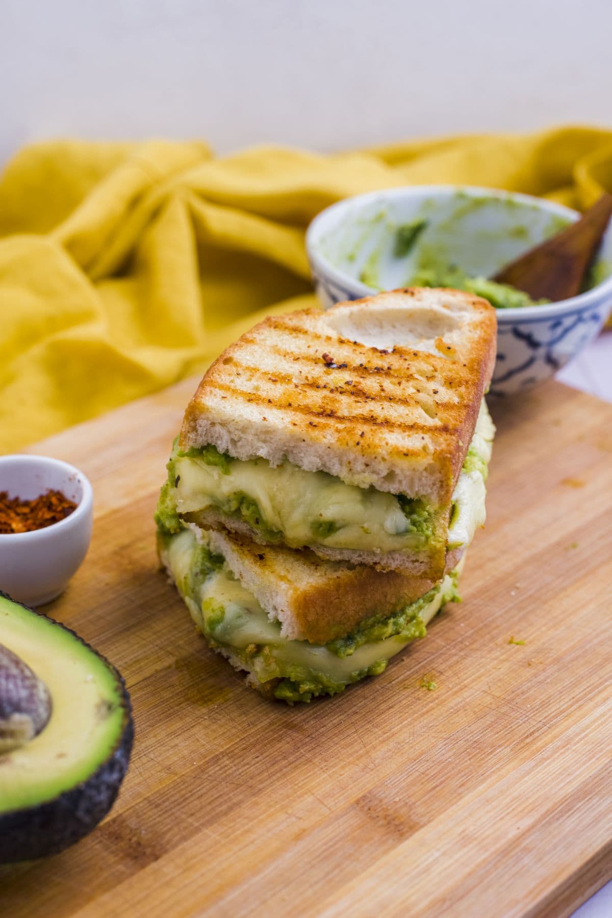 Avocado grilled cheese 4