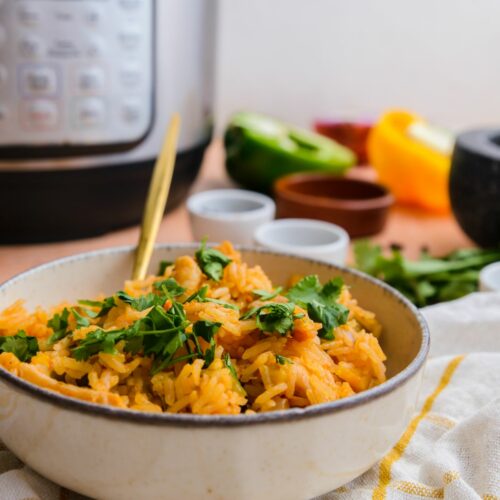 Instant pot chicken and shrimp spanish rice 2