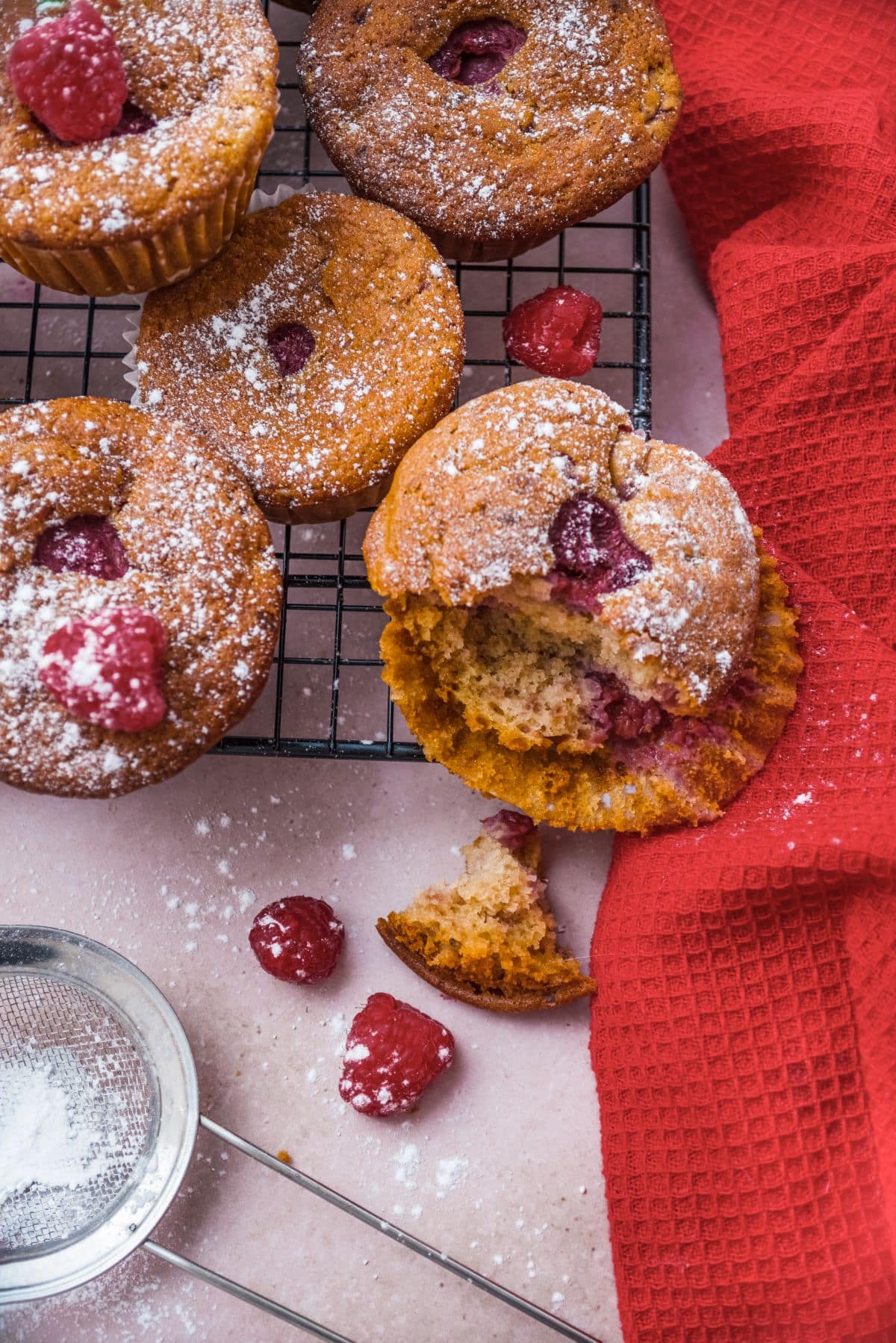 Raspberry muffins 6