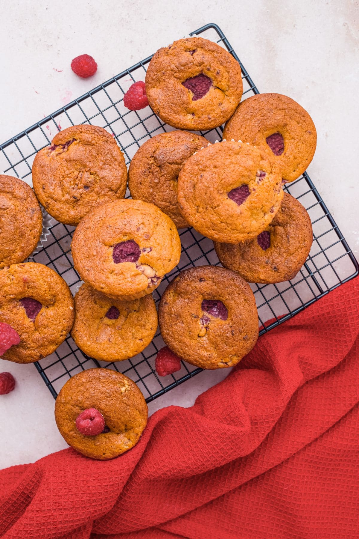 Raspberry muffins step 9