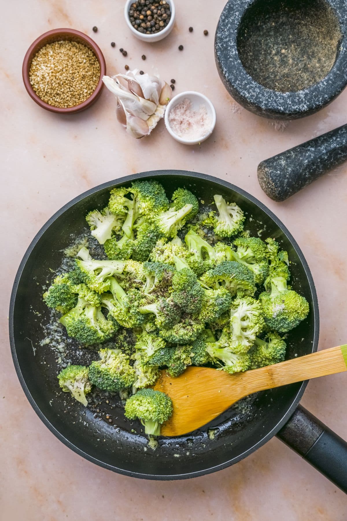 Sauteed broccoli step 4