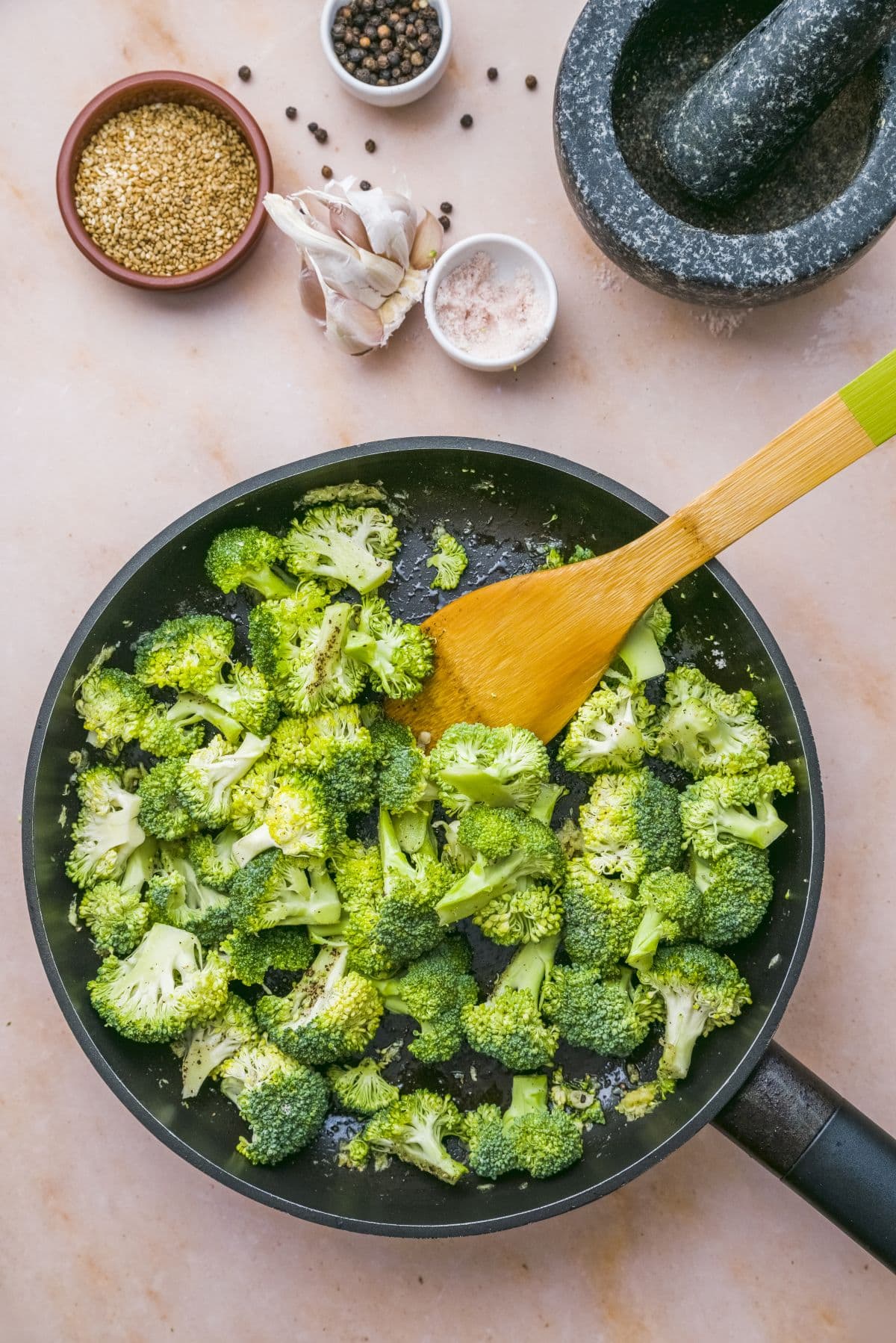 Sauteed broccoli step 5